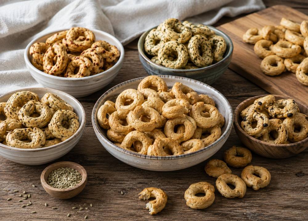 Taralli pugliesi in ciotole